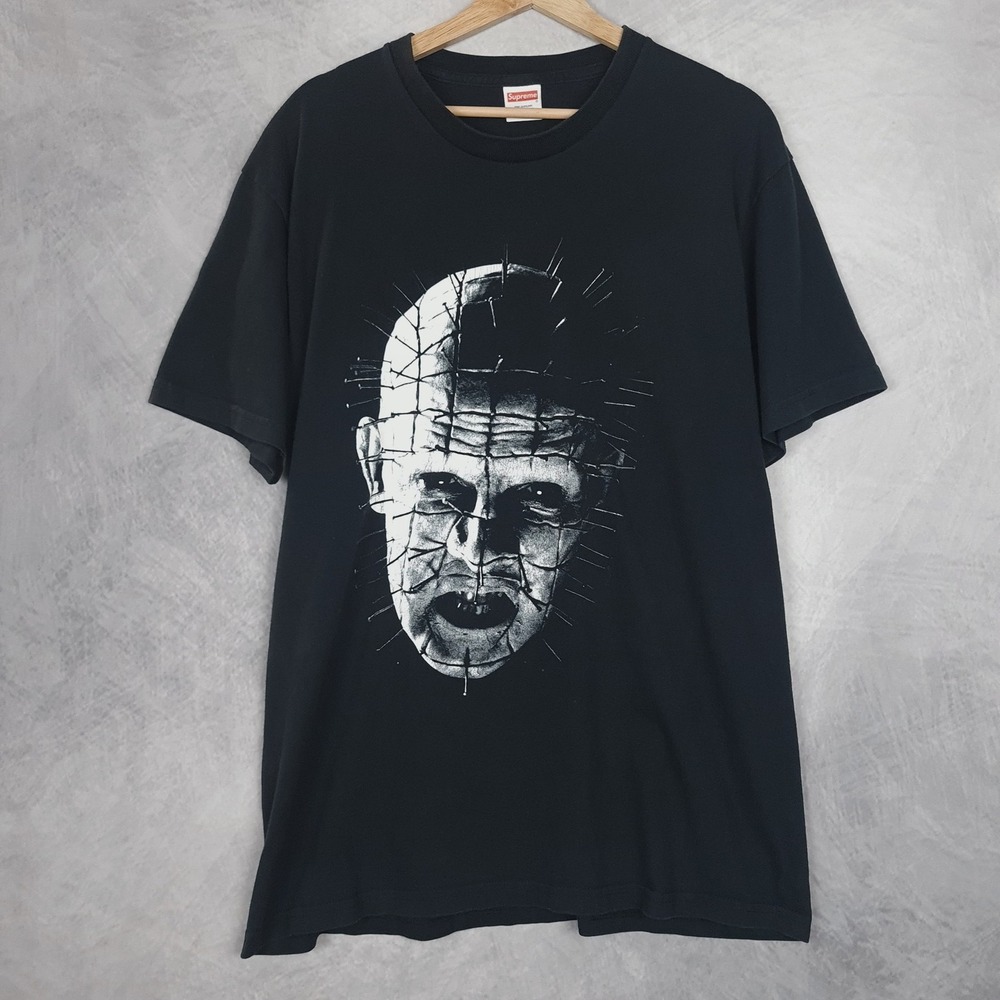 Supreme Hellraiser Shirt Mens Large Black Pinhead Graphic Tee 2018 Streetwear